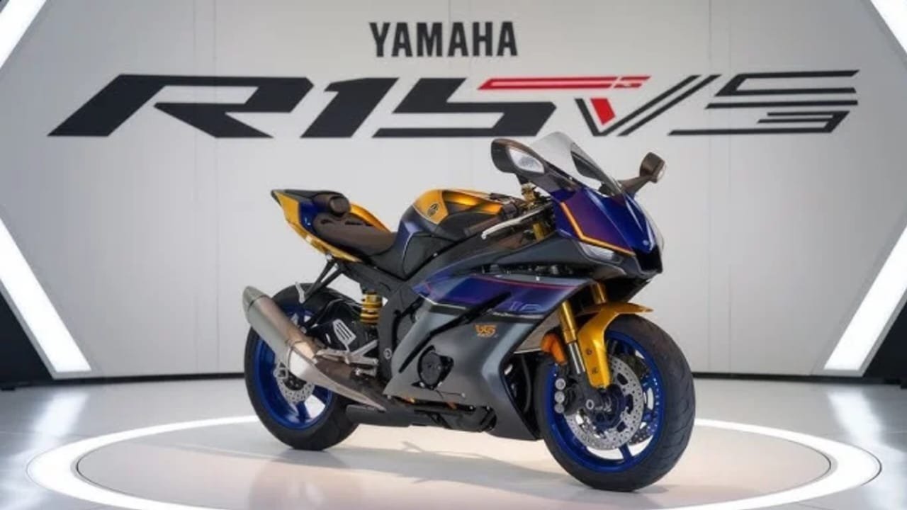 Yamaha R15 V5 2025 – 69KMPL Mileage, 155cc Liquid-Cooled Engine, LED Projector Headlamp & Sharp Aerodynamic Styling at Just ₹5,699 EMI!
